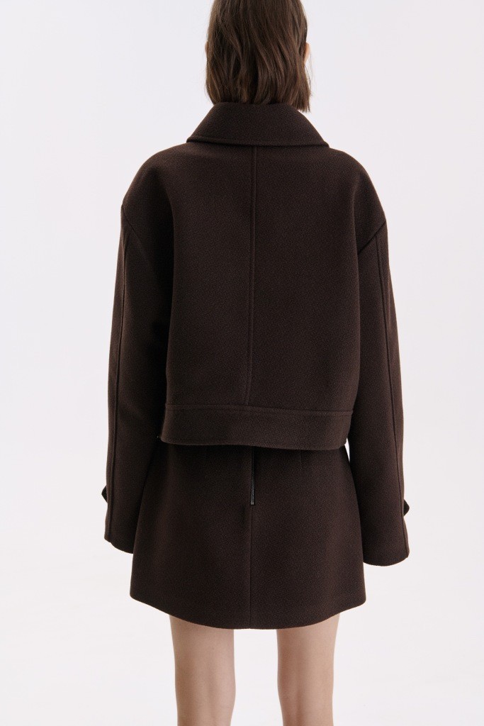 Укорочене пальто прямого крою 1257 зображення 3